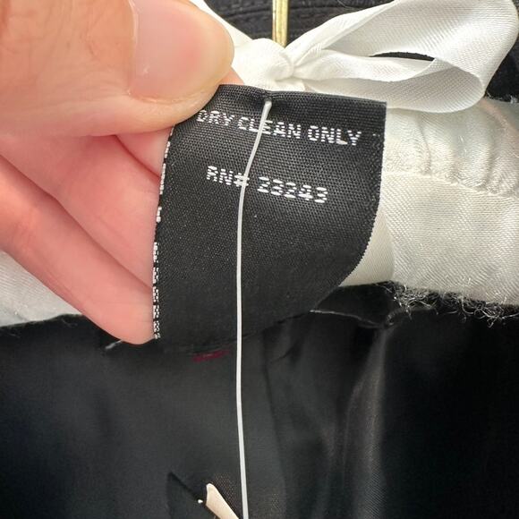 NY & COMPANY | Charcoal Gray Pinstripe Blazer Stretch Suit Jacket NWT | Size 2 - Picture 6 of 7